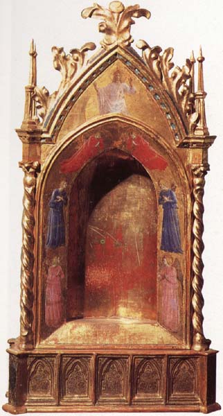 Reliqury with Depiction of Christ and Angels